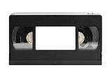 old video tape (cassette), with space for text