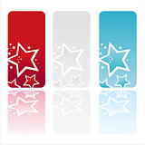 american colored stars banners