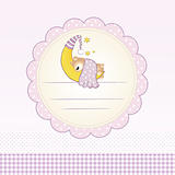 welcome baby card with elephant