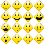 Set of Yellow Smileys