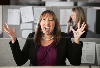 Frustrated Woman Employee