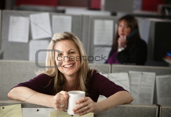 Woman Enjoying Coffee