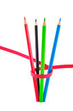 four color pencils 