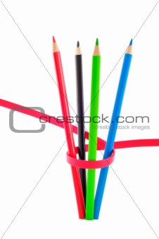 four color pencils 
