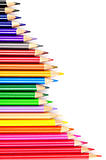 Color pencils background isolated 