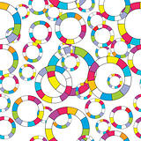 Pattern with colored abstract circles