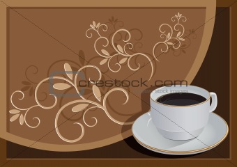 cup with coffee