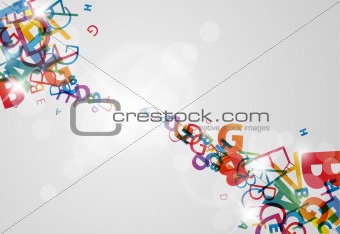 Abstract background with numbers and place for your content