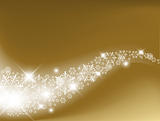 Golden Abstract Christmas background