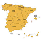 detailed map of spain