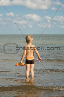 Boy at the seaside