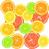 Background with citric fruits