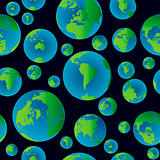Background pattern with planet Earth