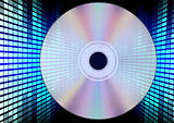 Compact Disc on Equalizer Background