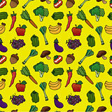 Fruits and Vegetables  seamless pattern