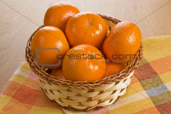 Ripe fresh tangerine