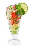 Mojitos strawberry cocktail