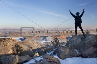 winter hiking in Colorado