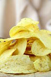 pile of ruffled potato chips