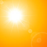 The hot summer sun