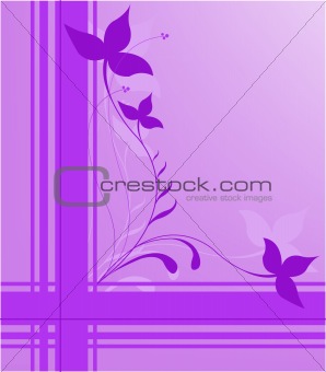 purple floral design