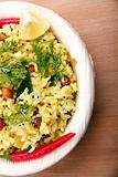 Indian rice breakfast