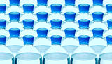plastic mineral water bottle background