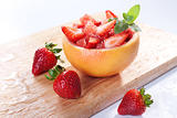 Fruit salad with strawberry