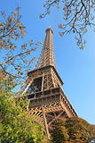 Famous Eiffel Tower in Paris, France.