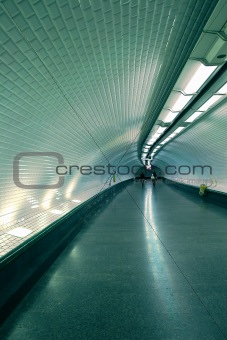 Underground tunnel.