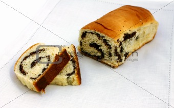 roll with poppy seeds