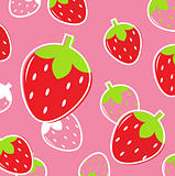 Fresh Strawberry Fruit pattern or background: pink & red
