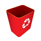 Recycle waste red can