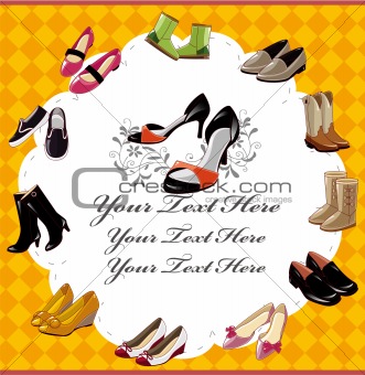 fashion  shoe card