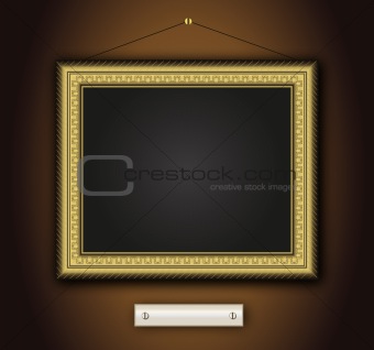 Frame old gold Baroque vintage picture classic