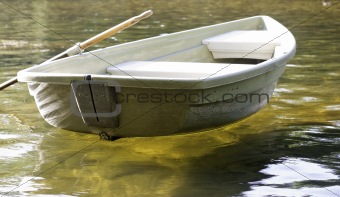 white boat