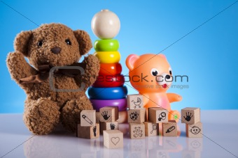 Set of children toys