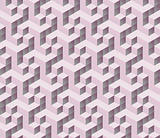 abstract seamless pink 3d isometric cube seamless pattern