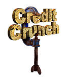 Credit crunch words in a vice
