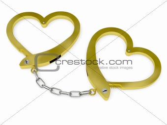 Golden handcuffs of love without key