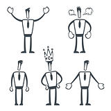 Vector illustration of a simple sketch characters for use in presentations, manuals, design, etc.