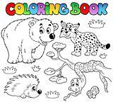 Coloring book with forest animals 3