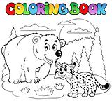 Coloring book with happy animals 4