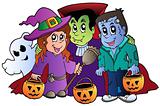 Halloween trick or treat characters