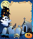 Parchment with Halloween topic 2