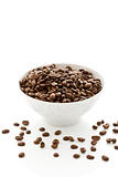 Coffee Beans inside a white bowl