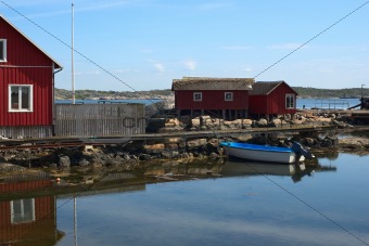 Jetty on the Island of Kallo-Knippla in Sweden