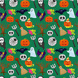 cartoon Halloween seamless pattern
