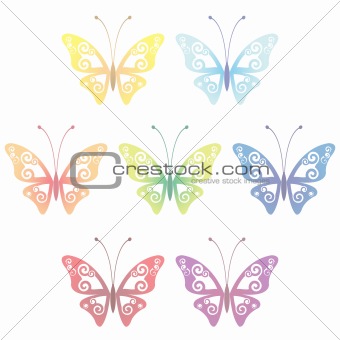 Butterfly set for your design
