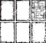 Collection of high detail Grunge Frames and elements
